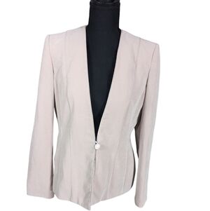 Jaques Vert women's light pink blazer business and career wear size 8.